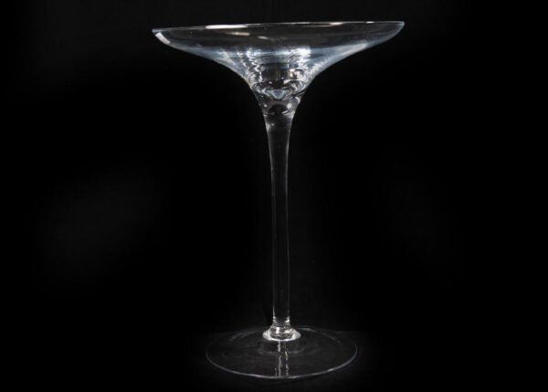 VASO CALICE STELO IN VETRO H CM 41 X 30 ART.30933