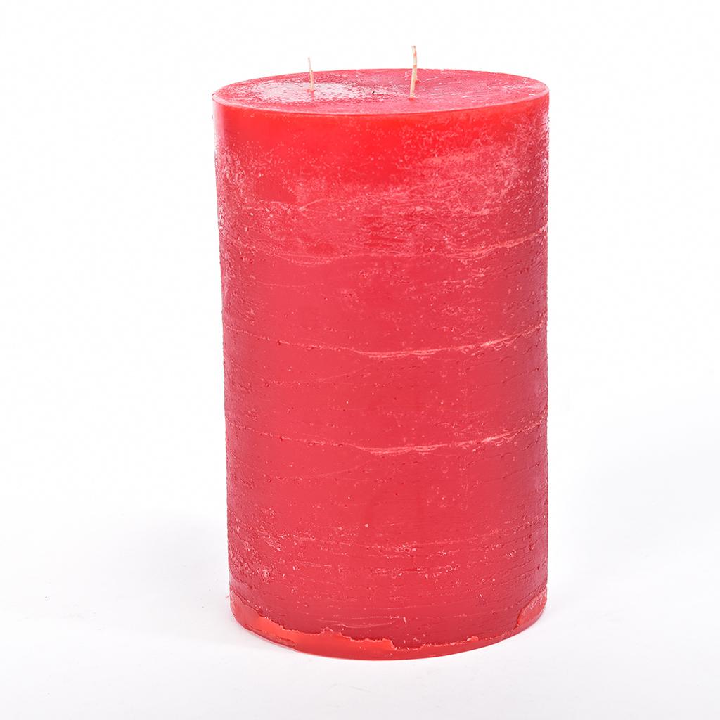 CANDELA PILLAR RUSTIC ROSSO H CM 30 X D CM 15PROFUMATA ART.48372 - CANDELA PILLAR RUSTIC ROSSO H CM 30 X D CM 15PROFUMATA ART.48372 -