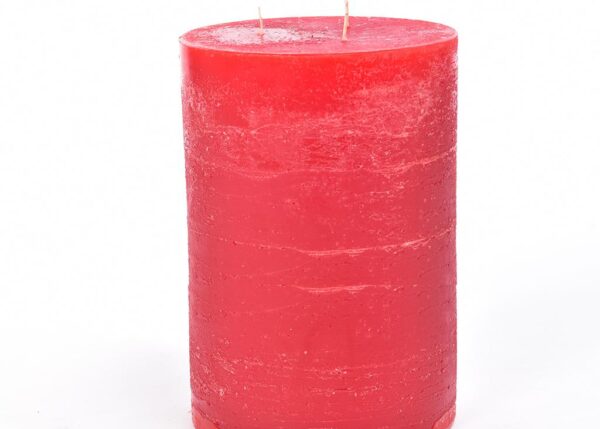 CANDELA PILLAR RUSTIC ROSSO H CM 25 X D CM 15 PROFUMATA ART.48389 -