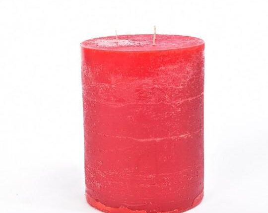 CANDELA PILLAR RUSTIC ROSSO H CM 20 X D CM 15 PROFUMATA ART.48396