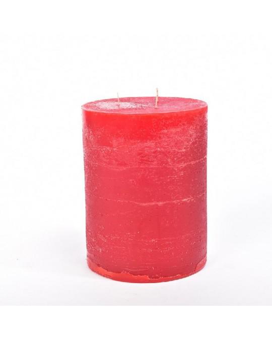 CANDELA PILLAR RUSTIC ROSSO H CM 20 X D CM 15 PROFUMATA ART.48396 CANDELA PILLAR RUSTIC ROSSO H CM 20 X D CM 15 PROFUMATA ART.48396