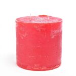 CANDELA PILLAR RUSTIC ROSSO H CM 15 X D CM 15 PROFUMATA ART.48402 -