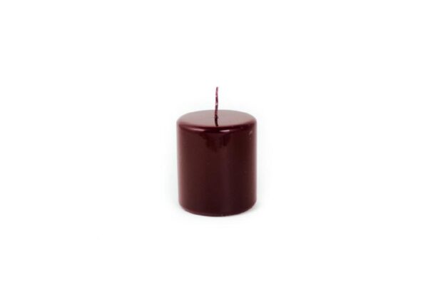 CANDELA PILLAR LUCIDA BORDEAUX - H.10 X DIAM. 9 CM ART.69179 -