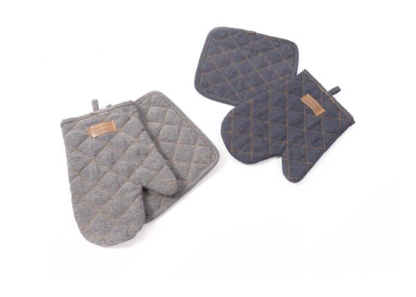 SET GUANTO E PRESINA "JEANS" 24X18CM / 18X18CM ASS. ART.24458