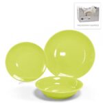 SERVIZIO PIATTI 18 PEZZI "LOVE CUP" VERDE LIME ART.23182 -