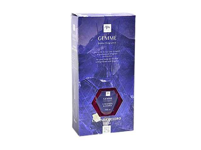 DIFFUSORE DI FRAGRANZA C/BOTTIGLIA ESAGONALE 700ML LAVANDA&MENTA C/BACCHETTI C/SCATOLA REGALO ART.24400 DIFFUSORE DI FRAGRANZA C/BOTTIGLIA ESAGONALE 700ML LAVANDA&MENTA C/BACCHETTI C/SCATOLA REGALO ART.24400