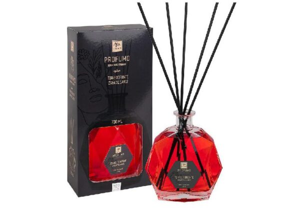 DIFFUSORE DI FRAGRANZA C/BOTTIGLIA ESAGONALE 700 ML TERRE D'ORIENTE C/BACCHETTI C/SCATOLA ART.24639 -