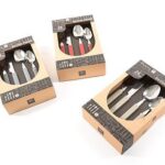 SET 24 POSATE IN ACCIAIO COLORI ASSORTITI IN SCATOLA REGALO