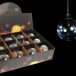 PALLA DI NATALE IN VETRO DIAM.8CM ART.85920 -