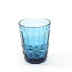 BICCHIERI IN VETRO COLORATO IN PASTA "CLASSIC" SET/6 BLU ART.09121 -