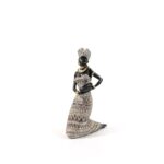 STATUETTA "PERLA D'AFRICA" IN RESINA 18X10XH.29.9 CM ART.28665 -