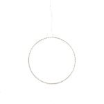 CERCHIO MICROLED "RING" COLORE BIANCO CALDO CON 8 GIOCHI DI LUCE, 190 LUCI DA ESTERNO 40CM FILO TRASPARENTE ART.30108 -