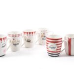 MUG IN PORCELLANA CON ORO ZECCHINO "CIRCUS" 12X8XH.10.5CM ASSORTITA 30214 -