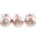 PALLA DI NATALE IN VETRO DIAM.10CM DECORI ASSORTITI IN ESPOSITORE ART.35066 -