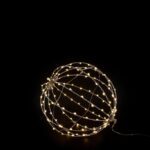 SFERA LUCI 120 MACROLED BIANCO CALDO D.30CM