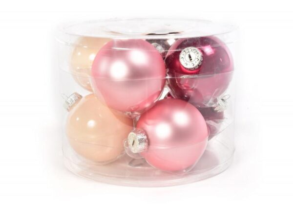 SET 8 PALLE DI NATALE DIAM. 8CM IN COLORI ASS. ART.58546 -