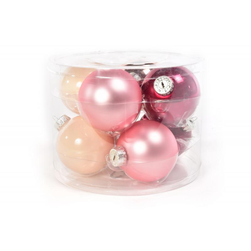 SET 8 PALLE DI NATALE DIAM. 8CM IN COLORI ASS. ART.58546 - SET 8 PALLE DI NATALE DIAM. 8CM IN COLORI ASS. ART.58546 -