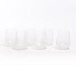 BICCHIERI IN VETRO ICONIC BIANCHI SET 6 CC 425 ART.09309 -