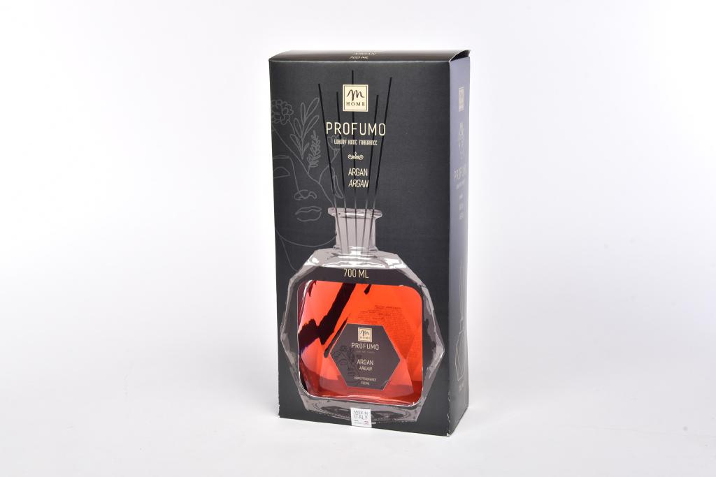 DIFFUSORE DI FRAGRANZA C/BOTTIGLIA ESAGONALE 700 ML OLIO D'ARGAN C/BACCHETTI C/SCATOLA REGALO 14969 - DIFFUSORE DI FRAGRANZA C/BOTTIGLIA ESAGONALE 700 ML OLIO D'ARGAN C/BACCHETTI C/SCATOLA REGALO 14969 -