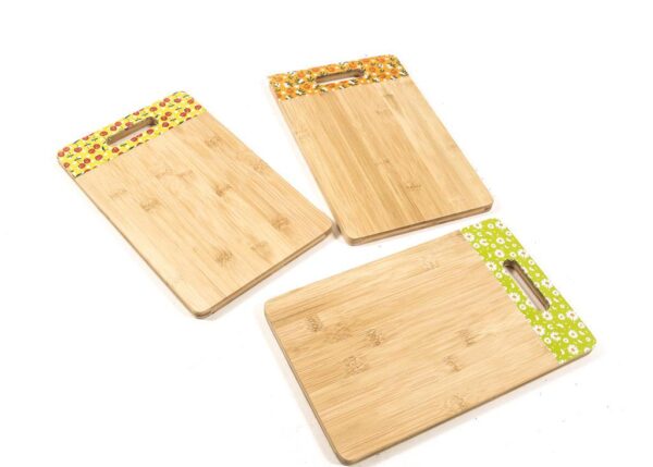 TAGLIERE IN BAMBU' 32X21X1.5CM DECORI ASSORTITI ART.44928 -