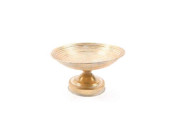 ALZATA IN METALLO BIANCO ORO DIAM.30X17CM ART.66500 -