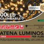 MINILUCCIOLE 600 LED BIANCO SUPER CALDO PROLUNG. 8 GIOCHI ESTERNO