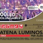 MINILUCCIOLE 600 LED MULTICOLOR "LOLITA" PROLUNG. 8 GIOCHI ESTERNO