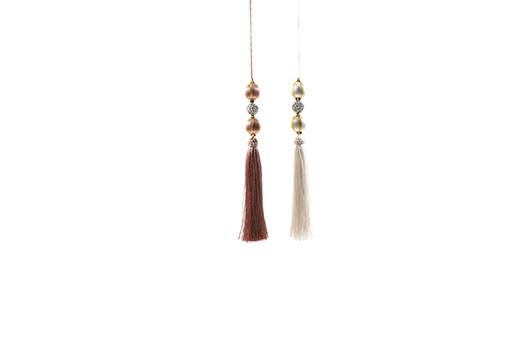 PENDAGLIO NAPPA NATALIZIA CON DECORAZIONI 26CM COLORI ASS. 96217 -