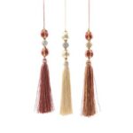 PENDAGLIO NAPPA NATALIZIA CON DECORAZIONI 26CM COLORI ASSORTITI 96330 -
