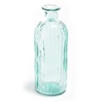 BOTTIGLIA RIGATA IN VETRO DIAM. 10,5XH.28CM ART.05469 -