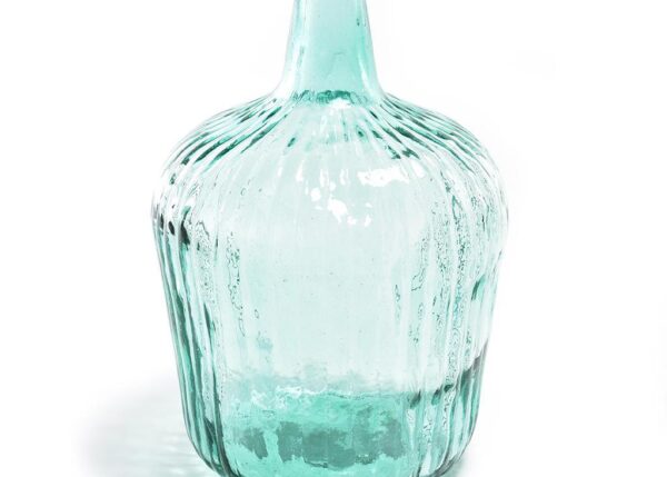 VASO IN VETRO RIGATO GRANDE DIAM. 25XH.38 ART.05551 -