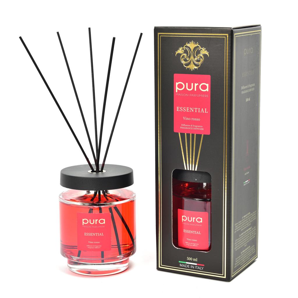 DIFFUSORE DI ESSENZA "BOTTIGLIA LOGAN" 500 ML VINO ROSSO ART.08248 - DIFFUSORE DI ESSENZA "BOTTIGLIA LOGAN" 500 ML VINO ROSSO ART.08248 -