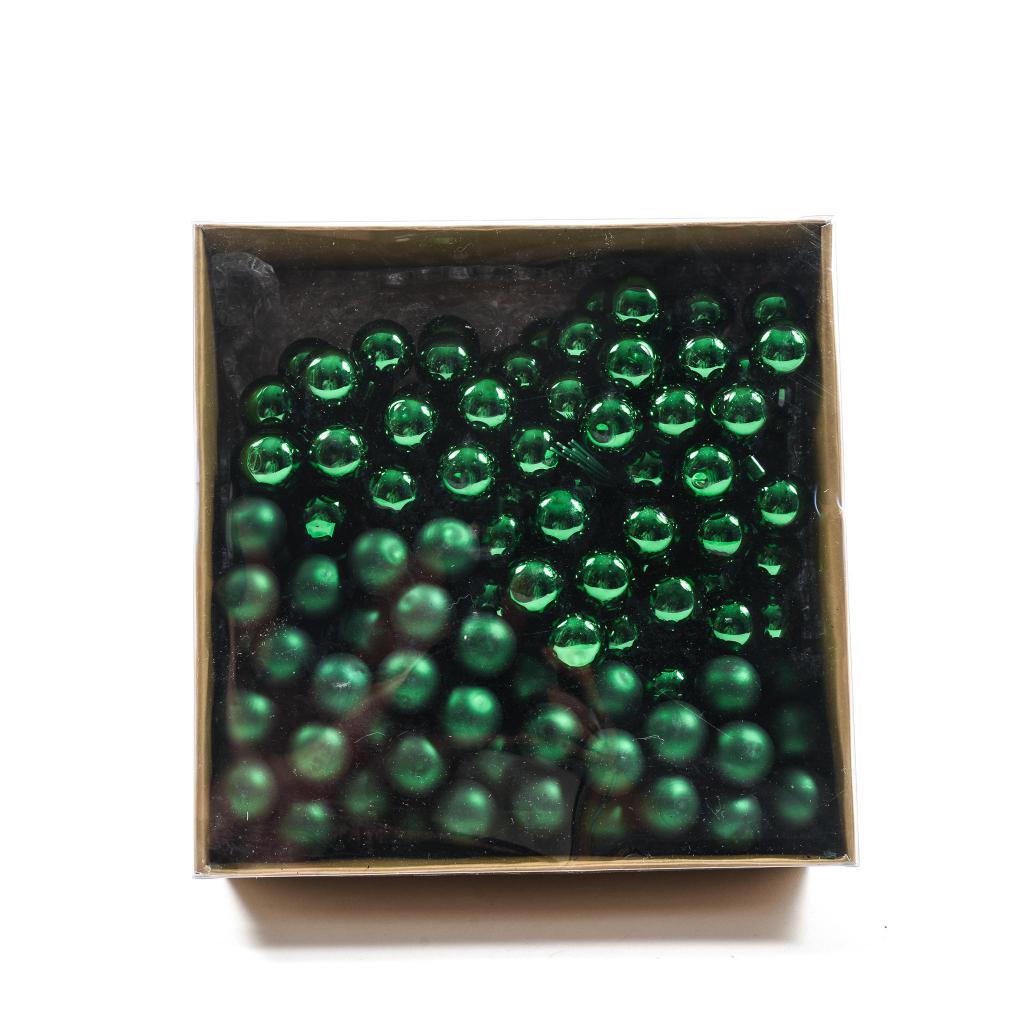 PALLINE DI NATALE CONF.144PZ DIAM. 2CM VERDE LUCIDO E OPACO ART.23982 - PALLINE DI NATALE CONF.144PZ DIAM. 2CM VERDE LUCIDO E OPACO ART.23982 -