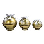 CAMPANA DECORATIVA DA APPOGGIO ORO GRANDE DIAM.41X51CM ART.39556 -