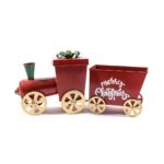 TRENO CON VAGONE IN METALLO 58X16X28CM ART.39648 -