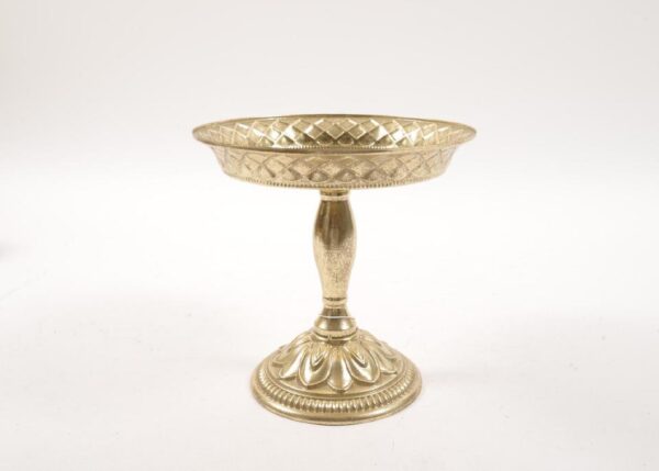 ALZATA IN METALLO ORO DIAM.27XH.27CM ART.59936 -