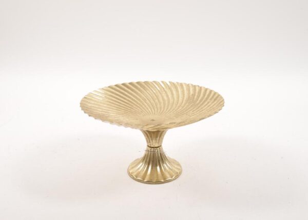 ALZATA IN METALLO ORO DIAM.30X17CM ART.59950 -