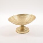 ALZATA IN METALLO ORO DIAM.30X17CM ART.59974 -