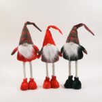 BABBO NATALE GAMBELUNGHE IN TESSUTO H.80X24X14 CM ASS.