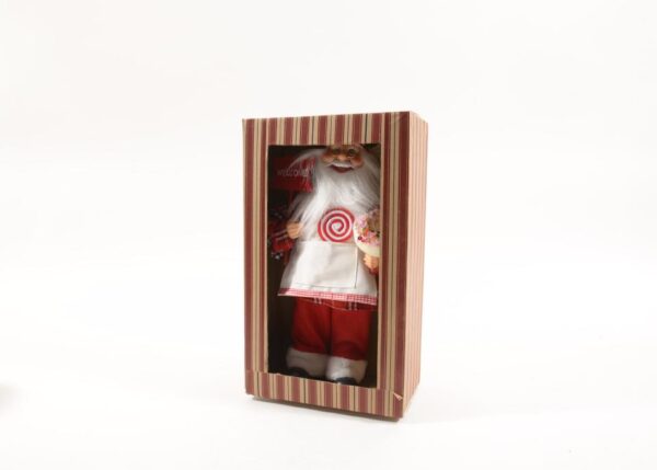 BABBO NATALE PASTICCIERE 25X12XH.40CM CONF. REGALO