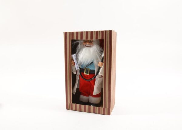 BABBO NATALE DOTTORE 25X12XH. 40CM CON CONFEZIONE REGALO 65463 -