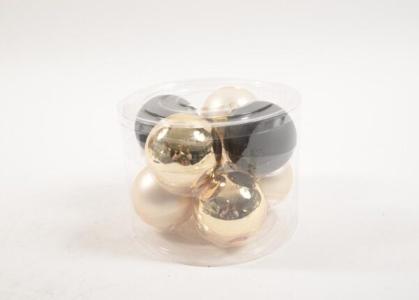 SET 8 PALLE DI NATALE DIAM. 8CM IN COLORI ASS. ART.65579 -