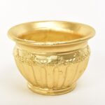 PORTAVASO IN PIETRA "POMPEI" ORO DIAM.20XH.13,5CM ART.70122 -