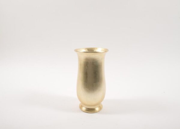 VASO FOGLIA ORO IN TERRACOTTA 16,5X16,5XH.29,5CM 75240 -