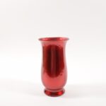 VASO FOGLIA ORO ROSSO IN TERRACOTTA 16,5X16,5XH.29,5CM 75455 -