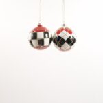 PALLA DI NATALE "WONDERLAND" IN VETRO DIAM.8CM ASS. IN ESP. 77312 -