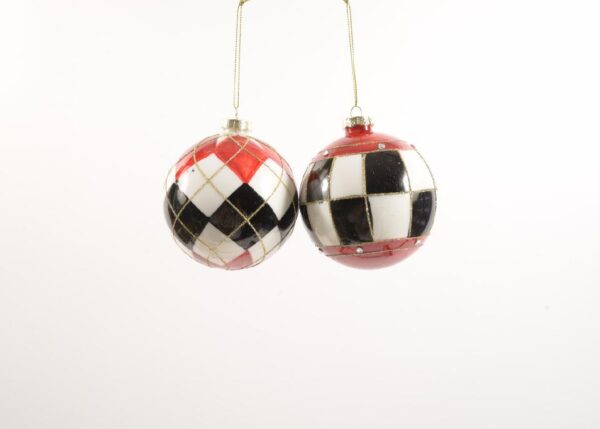 PALLE DI NATALE "WONDERLAND" IN VETRO DIAM.10CM ASS. ART.77329 -
