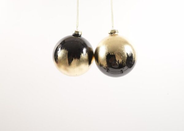 PALLE DI NATALE IN VETRO DIAM.10CM ASS. ART.77503 -