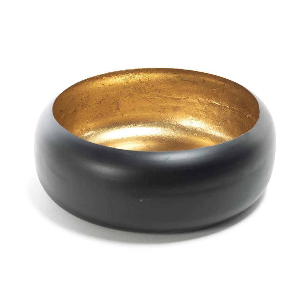 CENTROTAVOLA IN METALLO FOGLIA ORO DIAM.27XH.10CM ART.98973 - CENTROTAVOLA IN METALLO FOGLIA ORO DIAM.27XH.10CM ART.98973 -