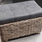 POUF RETTANGOLARE CON SEDUTA IN PVC PICCOLO(42X25XH.26 CM) ART.40252
